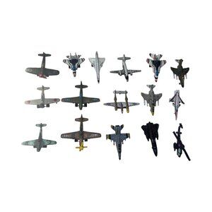 VTG Galoob Micro Machines Planes Jet Fighter WWII Propeller Aircraft 16 Lot